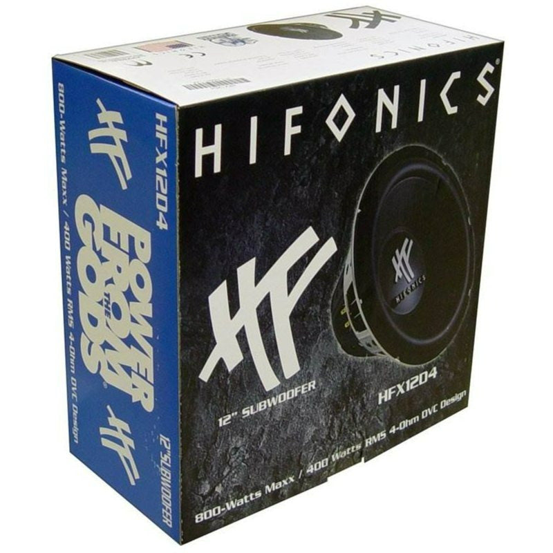 HIFONICS HFX12D4 12" 1600W Car Audio DVC Subwoofers Power Bass Subwoofers (2)