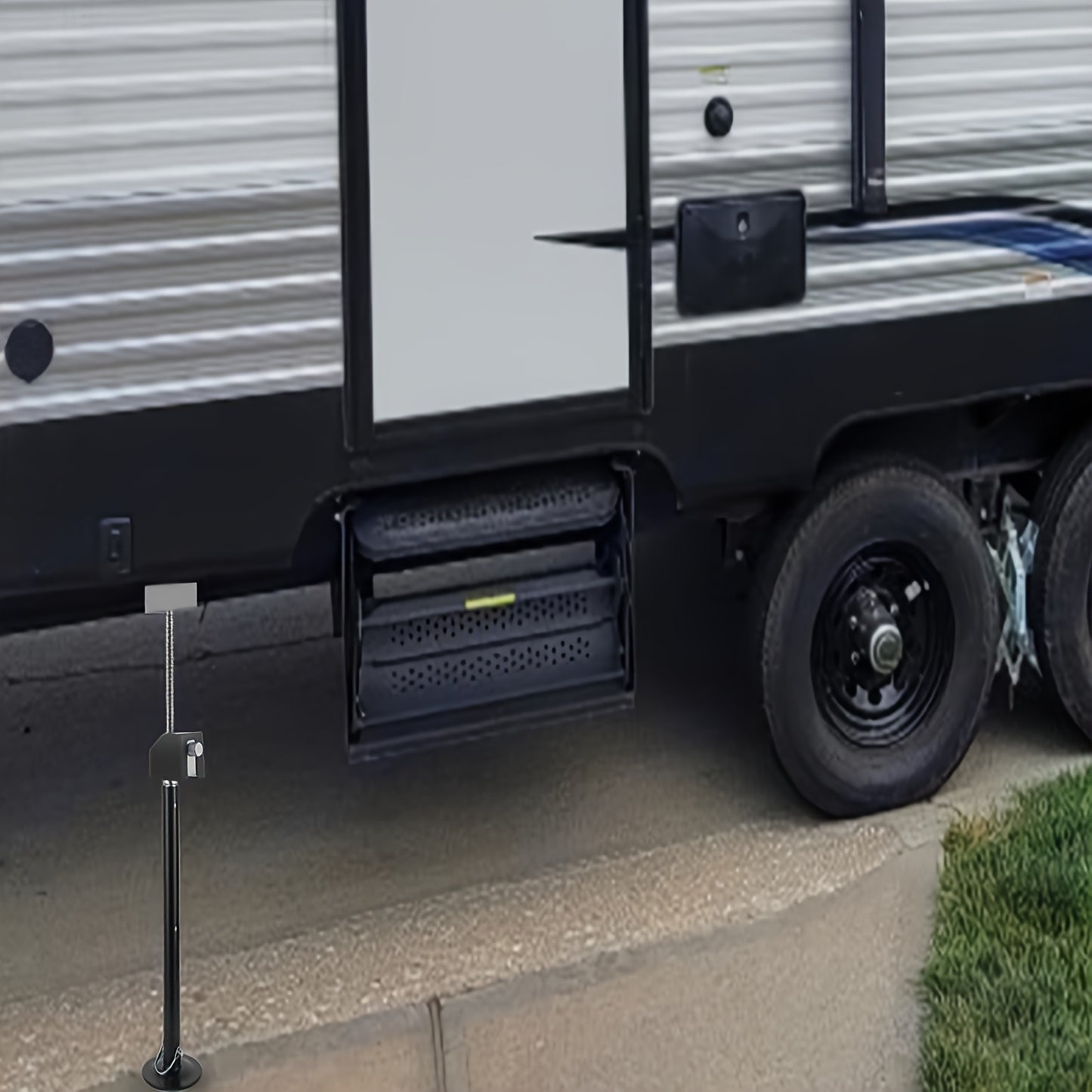 Heavy Duty 5000lbs Quick Lift RV Stabilizer Jacks 2PCS Steel Step Trailer Stand