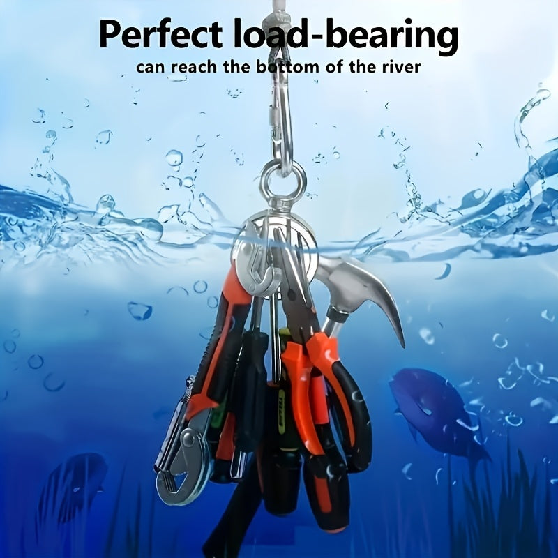 2625 Lbs Magnet Fishing Kit, Diameter 4.57inch (116mm), Professional-Grade Magnet for Fishing with Carry Case, Gloves, 32m Rope, Backpack, Scraper, 7pcs Complete Set Fishing Magnet Kit