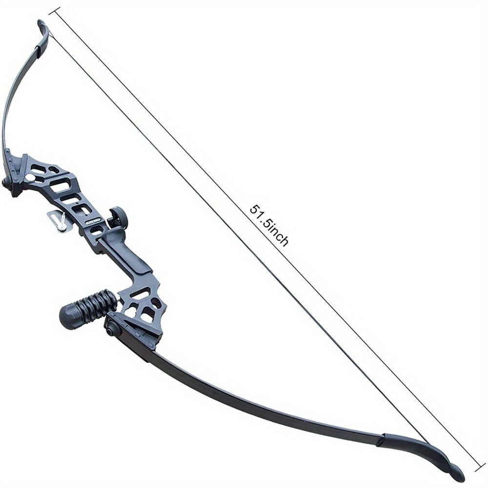 12* Arrows Archery Takedown Recurve Bow Set - Long Bow Kit for Adults, Right Hand, Outdoor Shooting Training, Practice Hunting