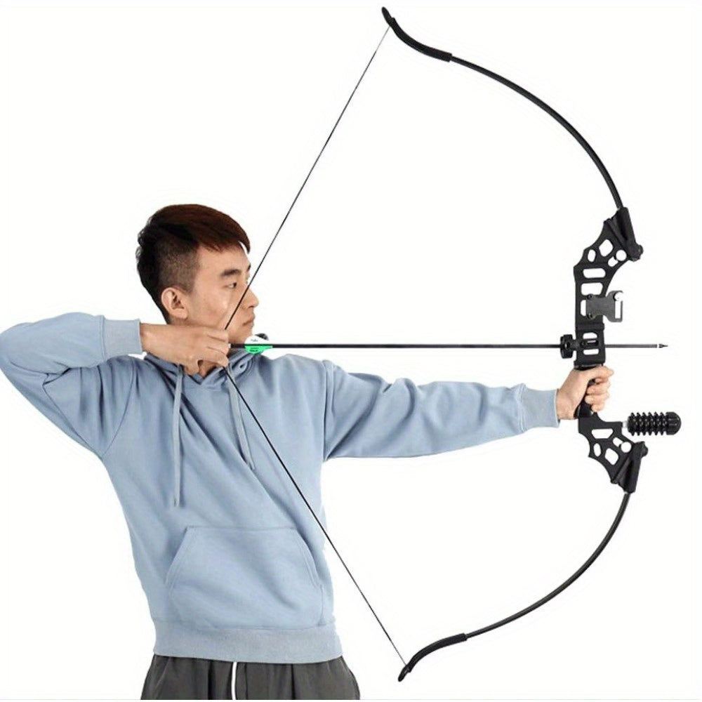 12* Arrows Archery Takedown Recurve Bow Set - Long Bow Kit for Adults, Right Hand, Outdoor Shooting Training, Practice Hunting
