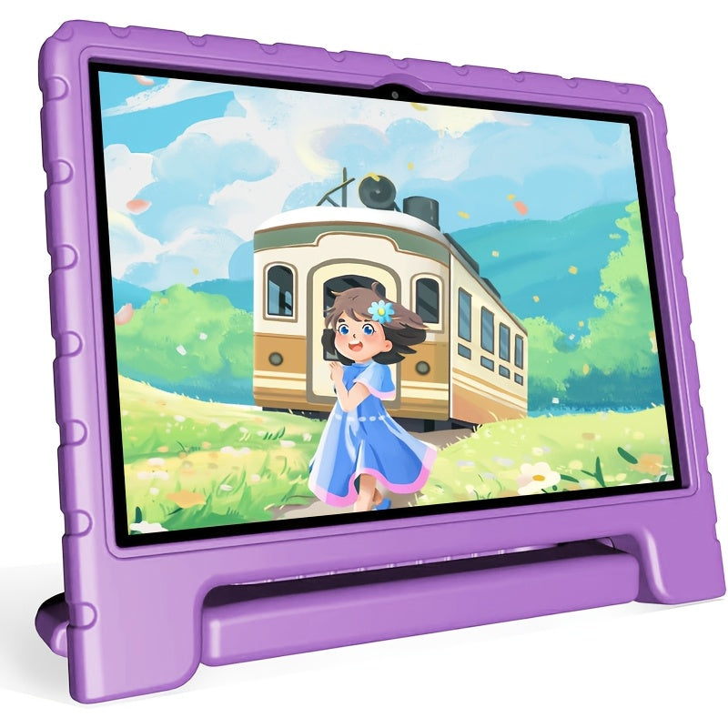 10.1Inch Kids Tablet, 8 (4+4)GB+64GB, Android 14, Wifi, Dual Camera, 1280*800, 6000mAh, Parental Control, Educational, Drop Protection, Google Kids Space, Eye Protection, Best Gift