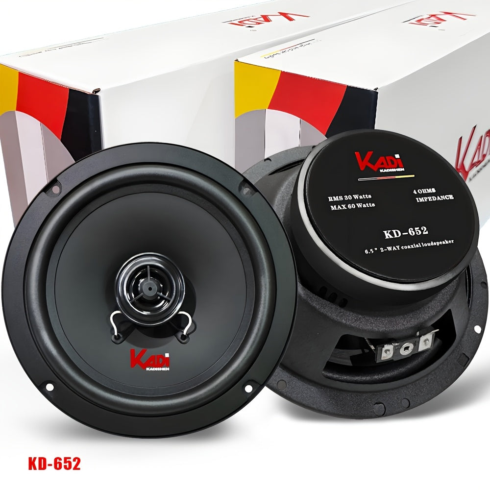 6.5 Inch Car Speakers Coaxial 2 Way 300W Universal Fit All Cars Dome Tweeter High Bass Midrange Easy Installation