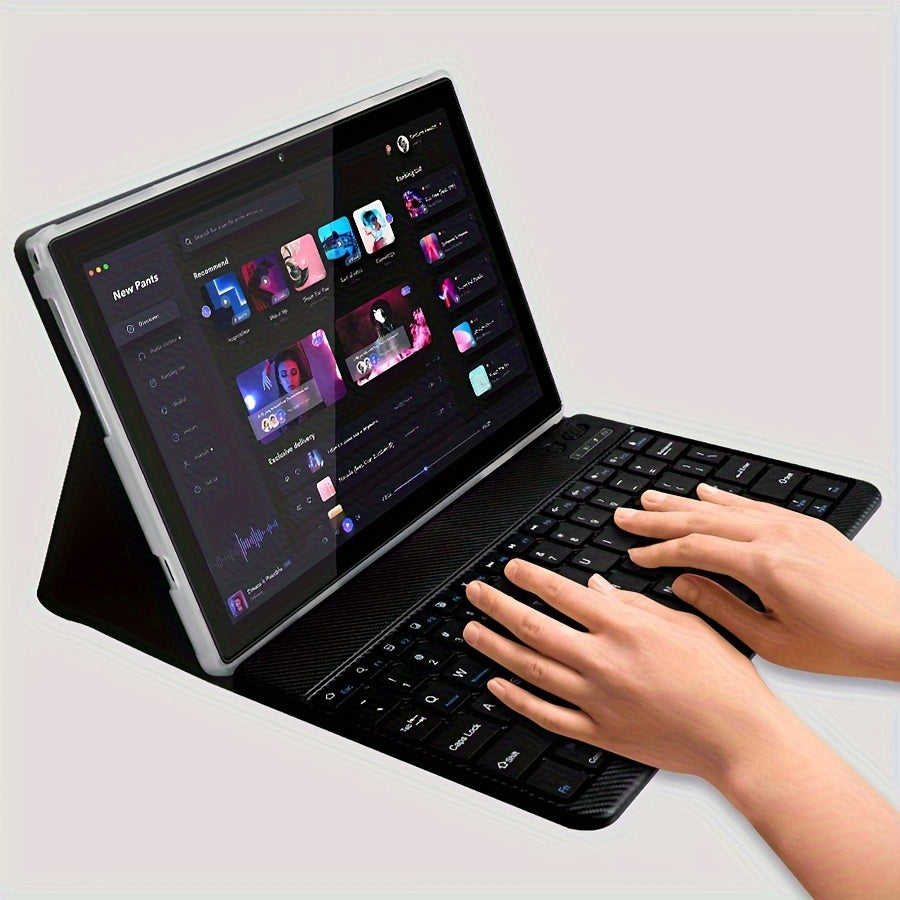 Tablet 10.1 Inch Android 14 OS Tablet, 2in 1 Tablets with Keyboard, Mouse, Case, Stylus Without Electricity, 128GB ROM 12GB (4GB+8GB) RAM, Dual Camera, Eight Core Processor, 1280 * 800 IPS High-definition Display Screen, GMS