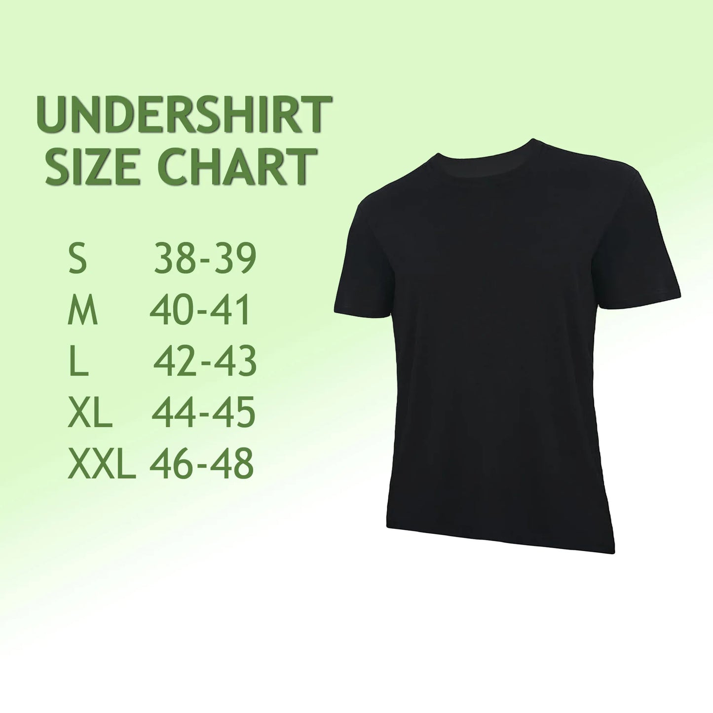 T-Shirts for Men Rayon Made from Bamboo Crewneck Undershirt Tees