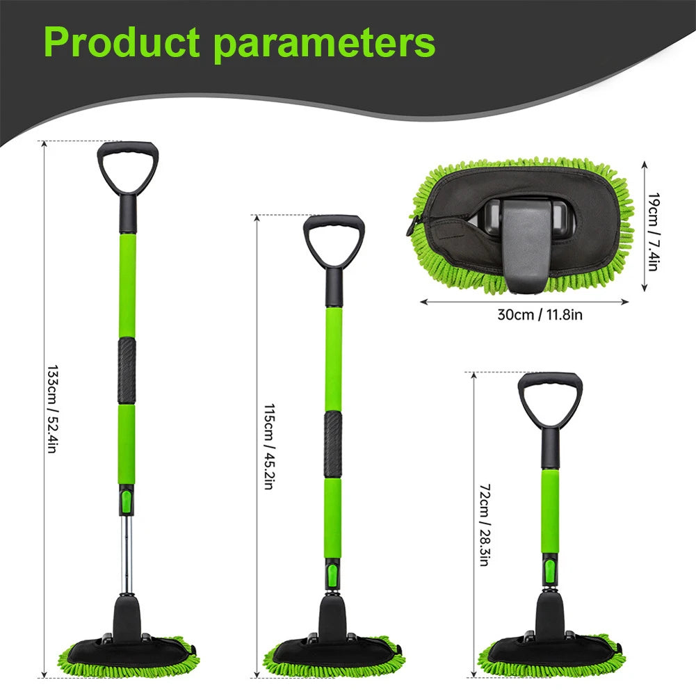 Car Washing Mop Long Handle Replacement Head