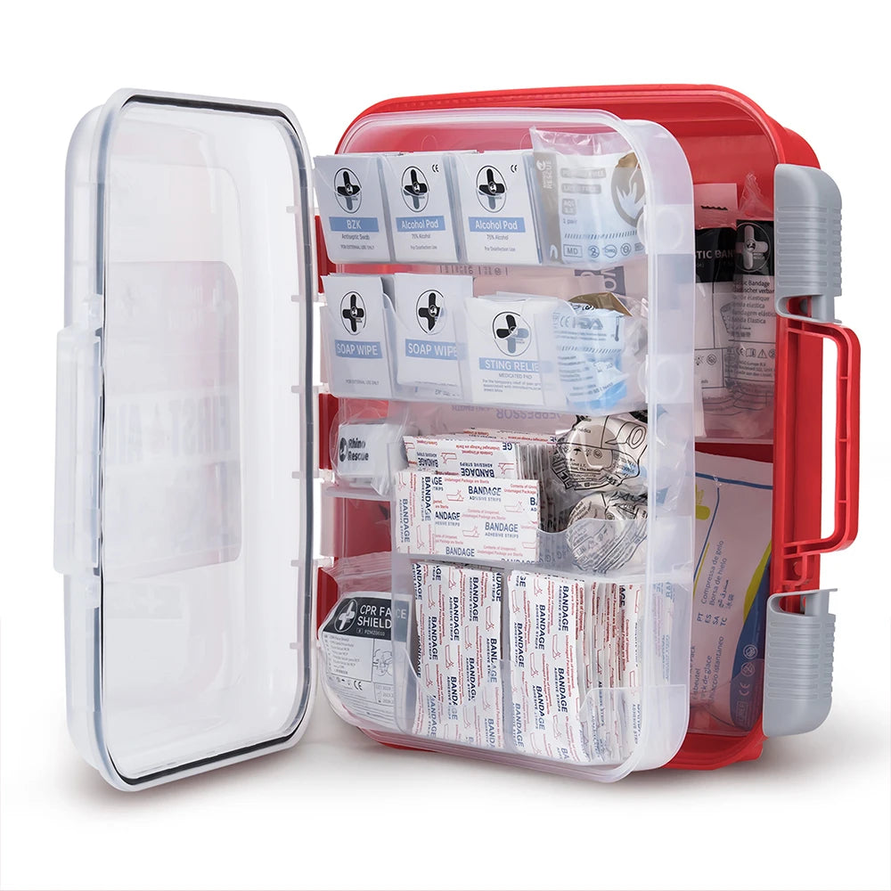 RHINO RESCUE 350 Pieces OSHA All-Purpose First Aid Kit,