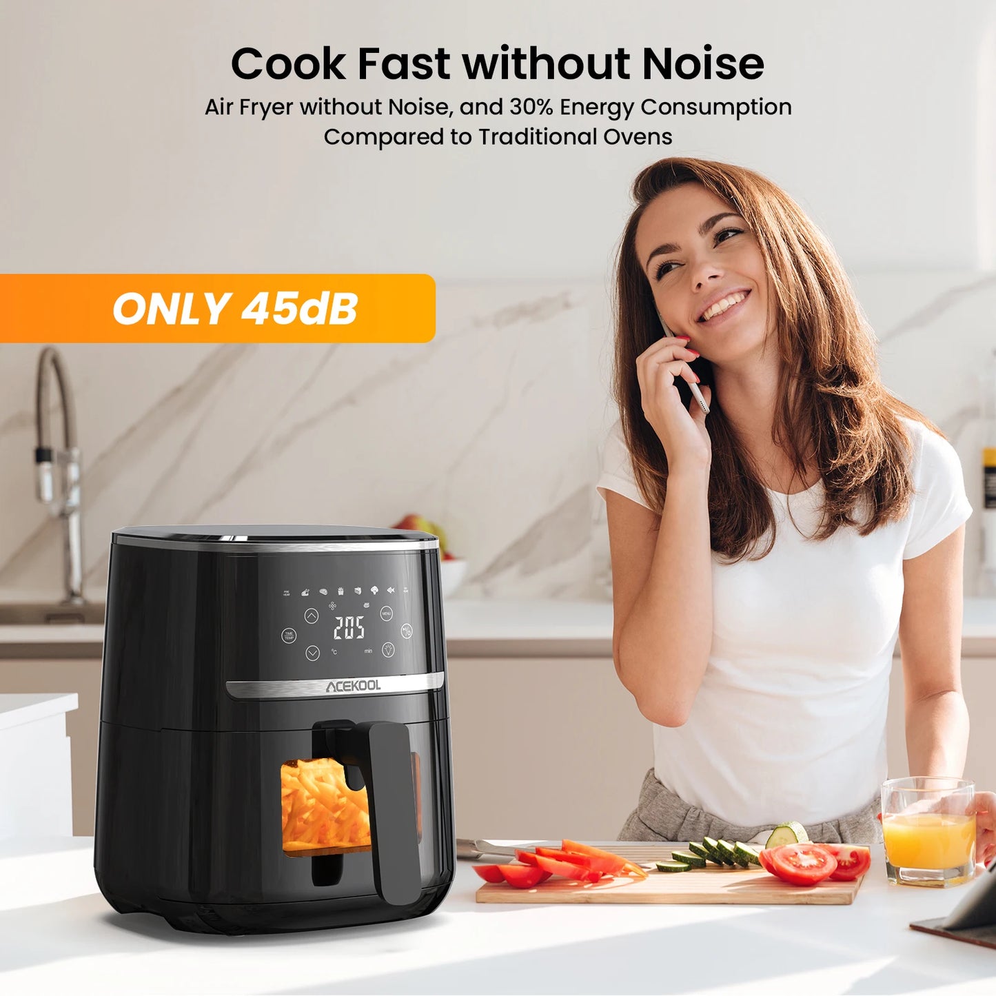 5 Quart Digital Display Air Fryer Toaster Oven Combo
