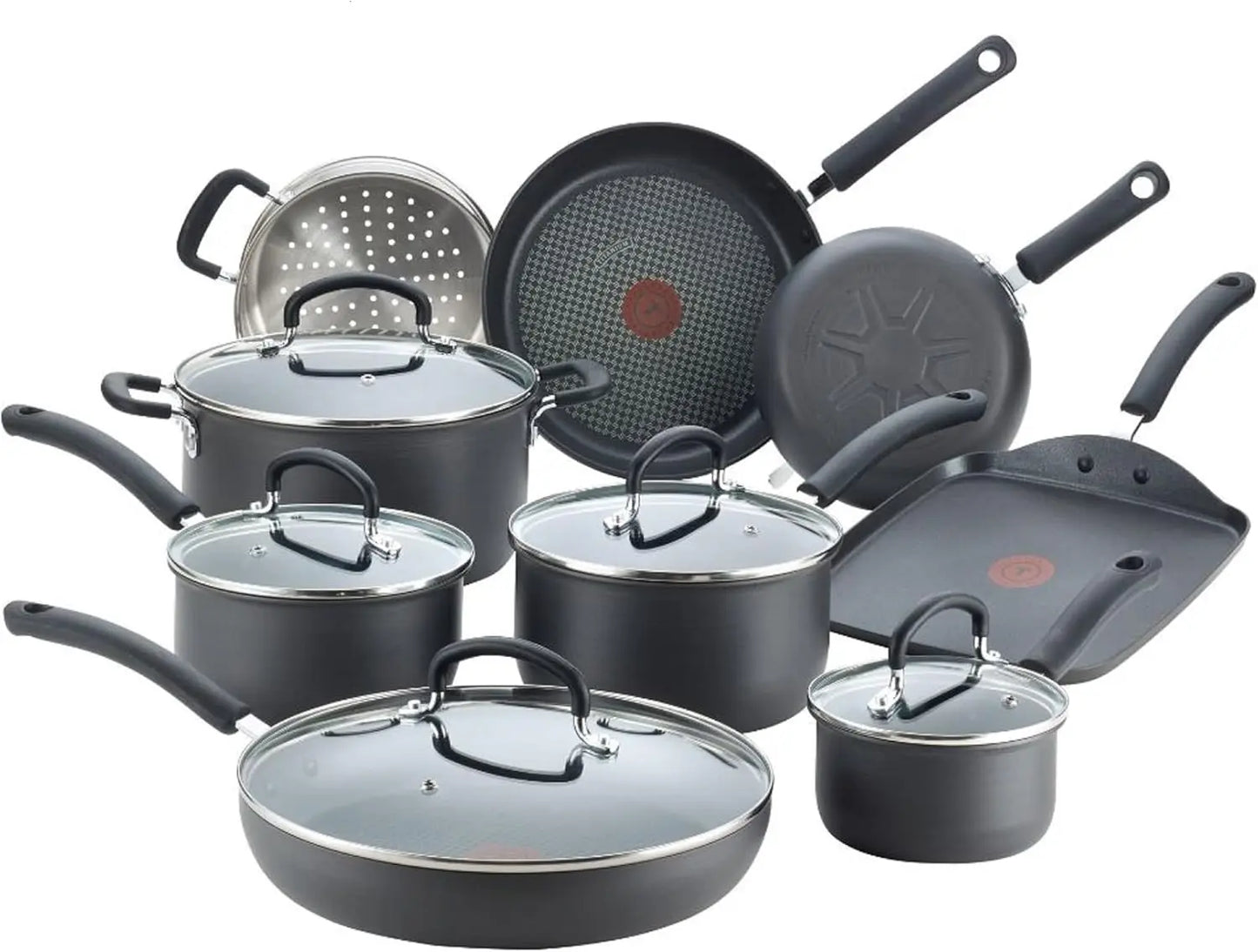 Ultimate Hard Anodized Nonstick Cookware Set 17Piece