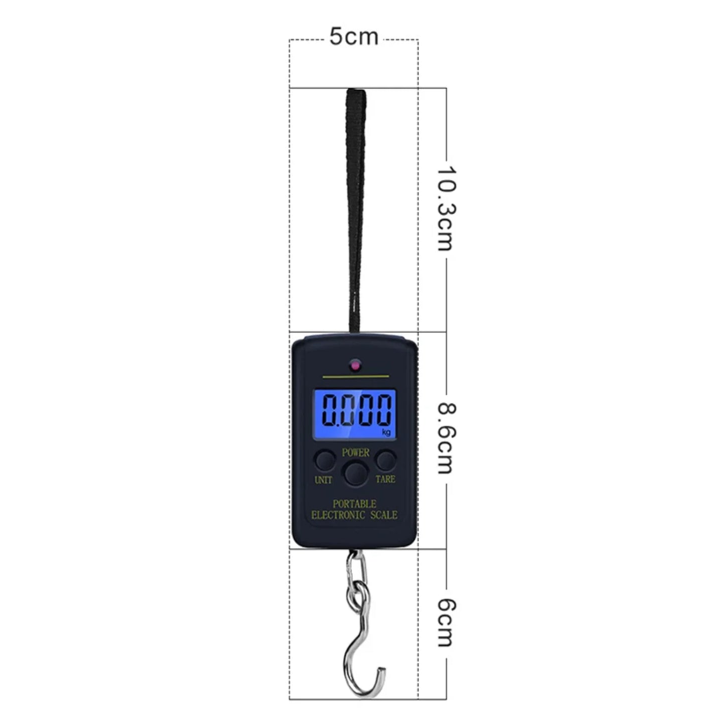 Portable 40Kg 10g Digital Hanging Scale Electronic Fishing Travel Pocket Scale Luggage Weight Tool