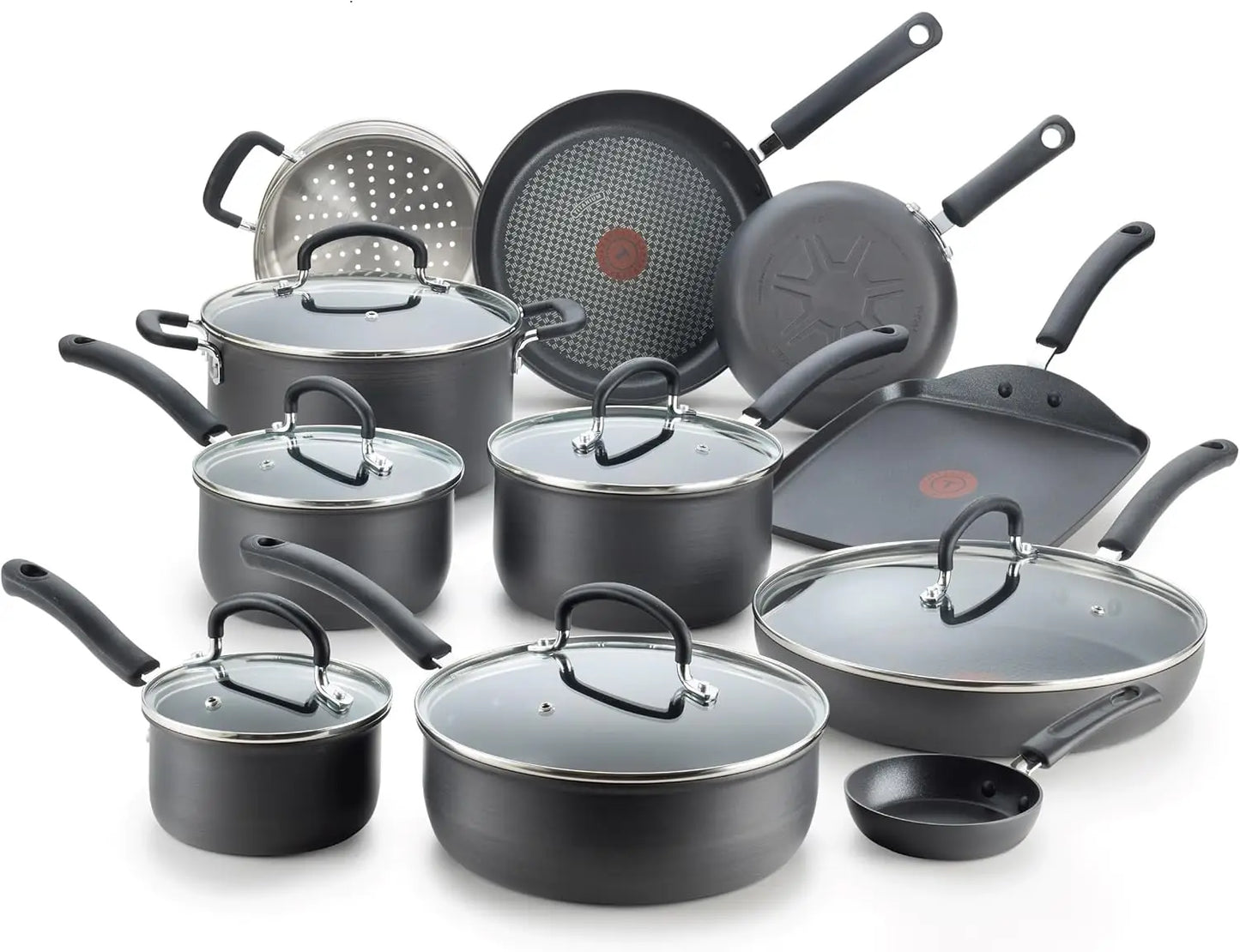 Ultimate Hard Anodized Nonstick Cookware Set 17Piece