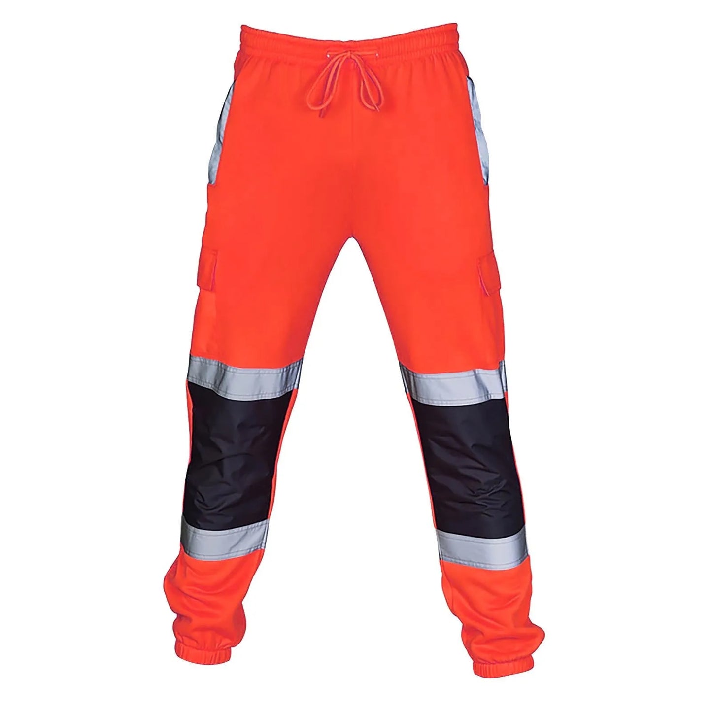 Reflective Stripes Strips Pants Men Work Trousers Hi Vis