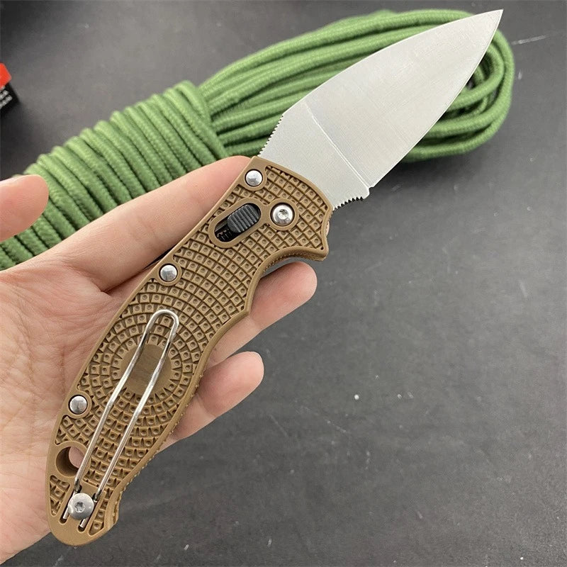 C101 Lock Knife Nylon Fiberglass Handle EDC Multitool Camping Folding Knife Survival Hiking Fishing Utility Tool