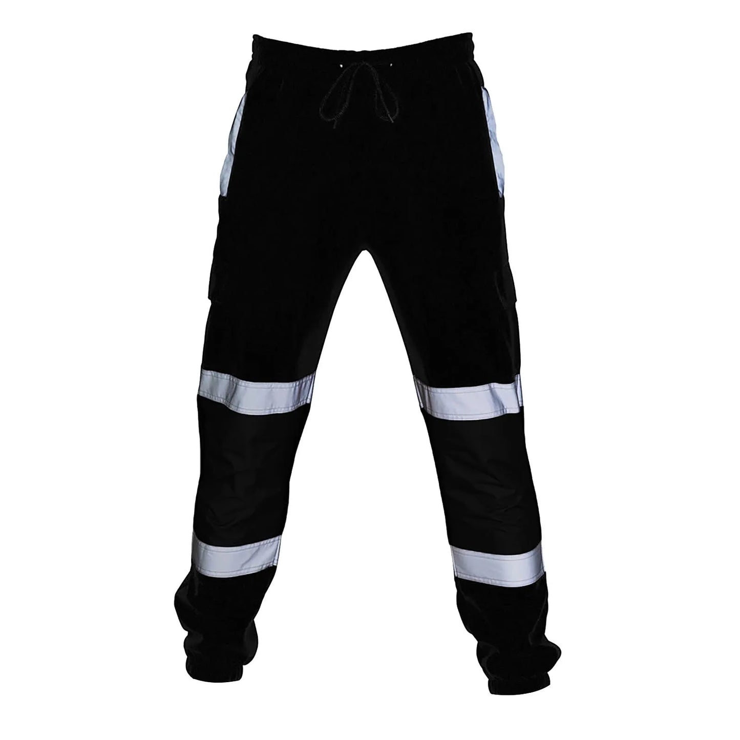 Reflective Stripes Strips Pants Men Work Trousers Hi Vis