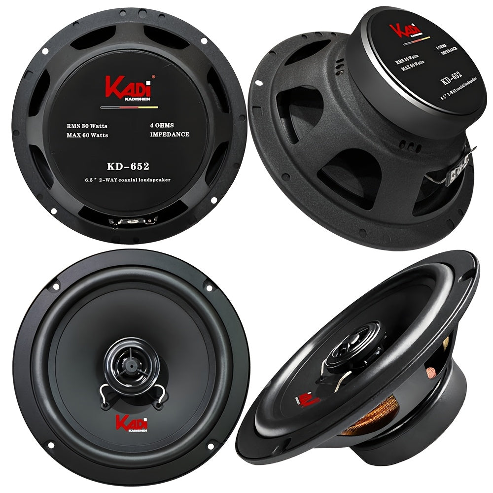 6.5 Inch Car Speakers Coaxial 2 Way 300W Universal Fit All Cars Dome Tweeter High Bass Midrange Easy Installation