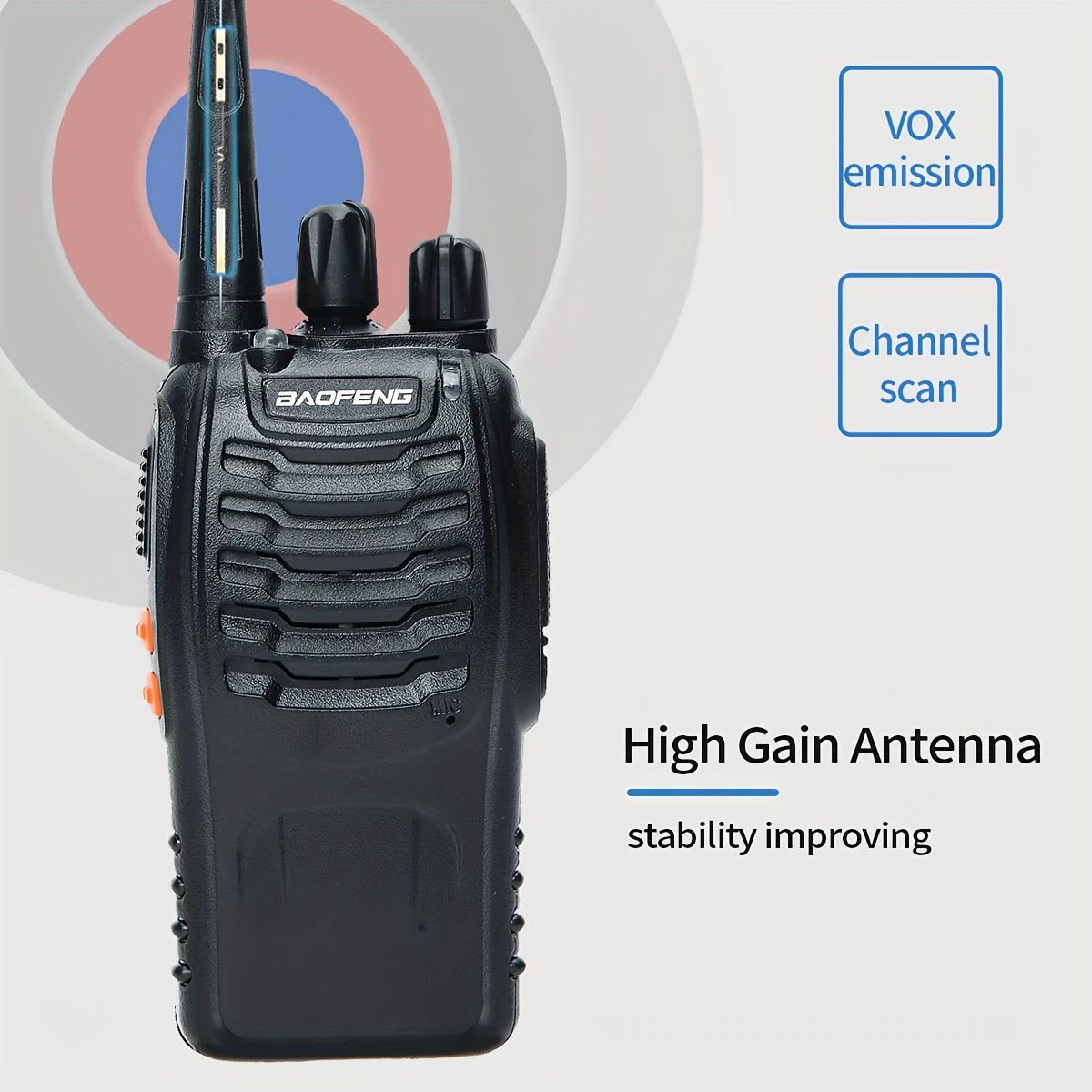 4 Pack Walkie Talkies Baofeng BF-888S Wireless Two Way Radios 16 Channels 400-480MHZ Rechargeable Handheld Long Range Power Flashlight for Adults with Earpieces Outdoor Equipment for Skiing Camping and Hunting