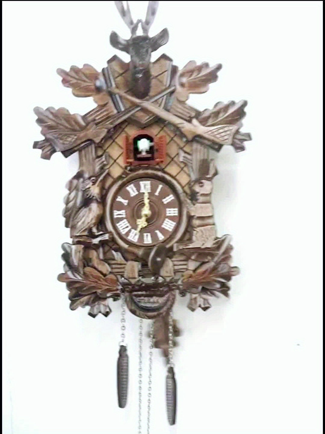 European Cuckoo Clock - Fine Carving, Handmade, And Daily Cooing From 7:00 To 21:00