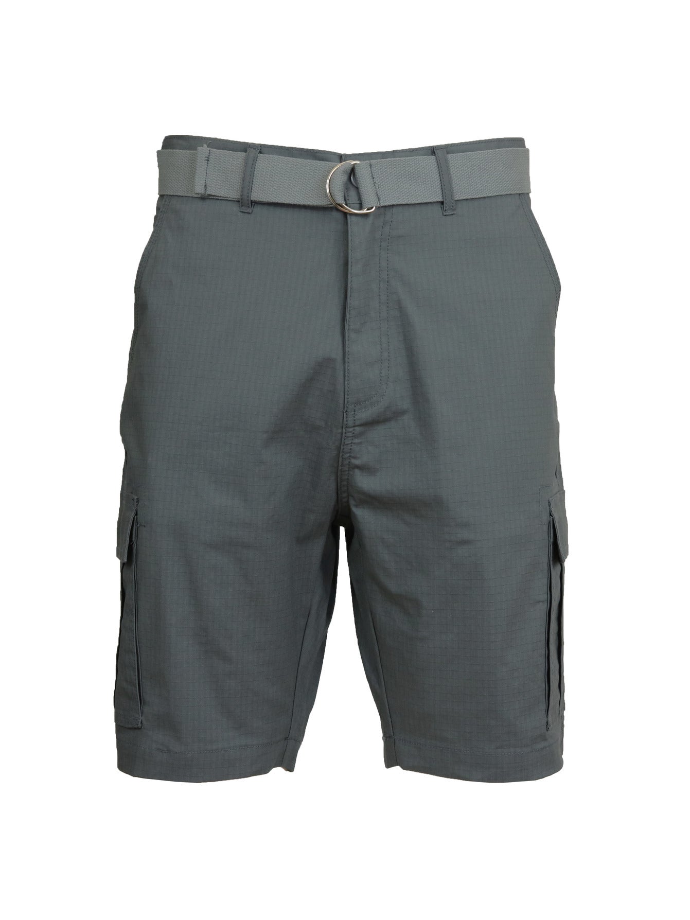 3 Pack Men's Cotton Stretch Ripstop Cargo Shorts With Belt
