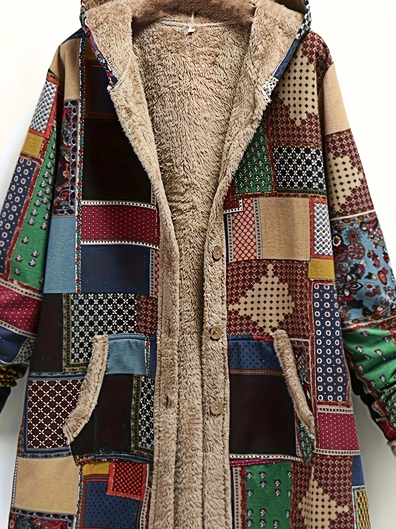 Women'S Plus Size Hooded Jacket With Pockets