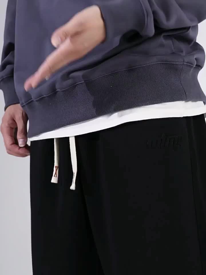 4pcs Set Of Mens Solid Color Regular Fit Cuffed Sweatpants - Soft Slight Stretch Polyester Fabric, Drawstring Waist, Multiple Pockets, Machine Washable - Perfect for Jogging, Outdoors Sports And Casual Wear