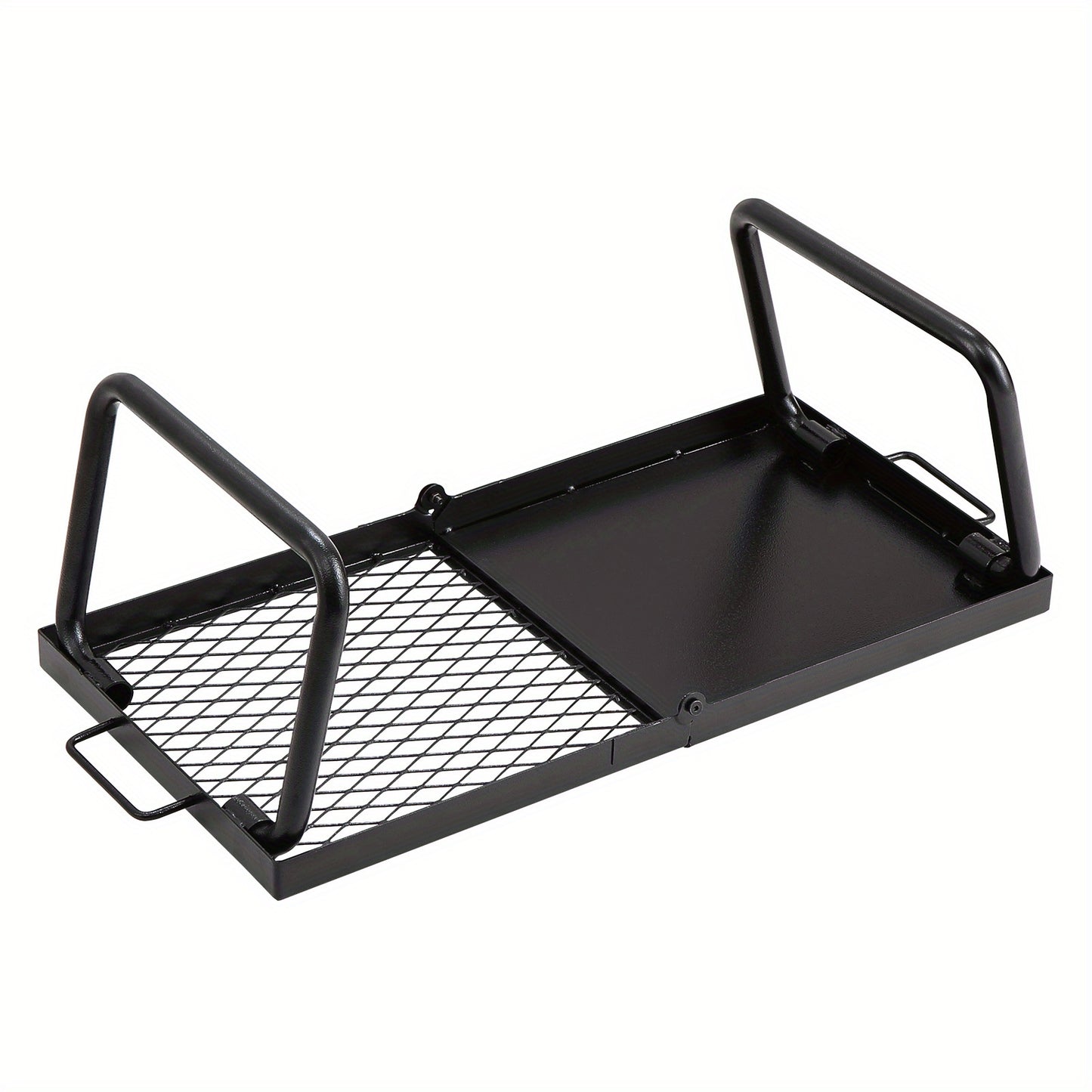Heavy Duty Folding Campfire Grill Portable Steel Mesh Grate 22.4 Inch for Outdoor Cooking Camping with Carrying Bag Included