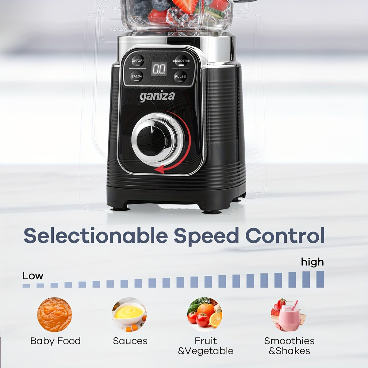 Smoothie Crusher 12 Piece Milkshake And Smoothie Blender 43 Ounce Large Blending Cup And 2 24 Ounce Portable Blending Cups Kitchen Personal Smoothie Maker With Automatic Smart Technology And Speed Controls