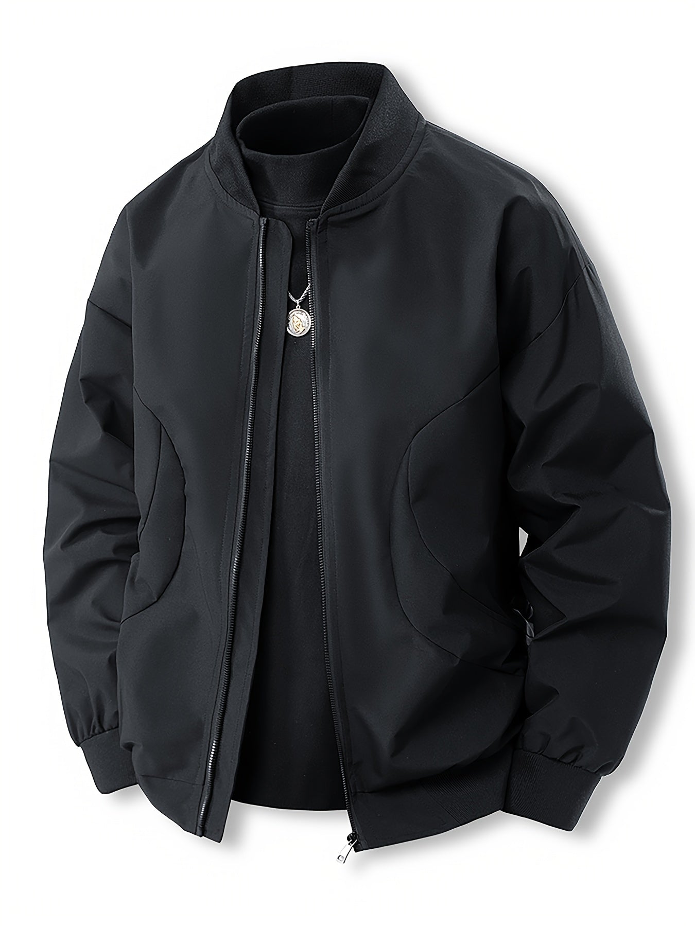 3pcs Set of Men'S Jackets, New Spring and Autumn Thin Collar Jacket for Youth, Versatile Outerwear for Young People in Early Spring
