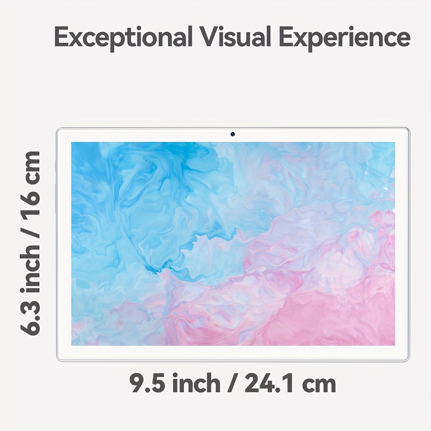Android 13 Tablet 2024 Newest 10 Inch Octa-Core Tablet, 128GB ROM+16GB RAM (8+8 Virtual)+1TB Expand, 5G WiFi Tablet with 13MP+8MP Camera, 6000mAh Battery, 2in 1 Tablet with Keyboard, Case, Stylus Without Electricity, New Year