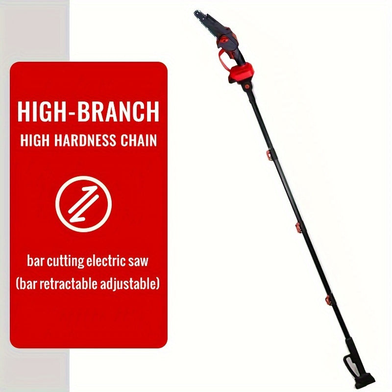 High Power Motor Rechargeable 1 Set Detachable Telescopic Pole Chain Saw for Tree Pruning