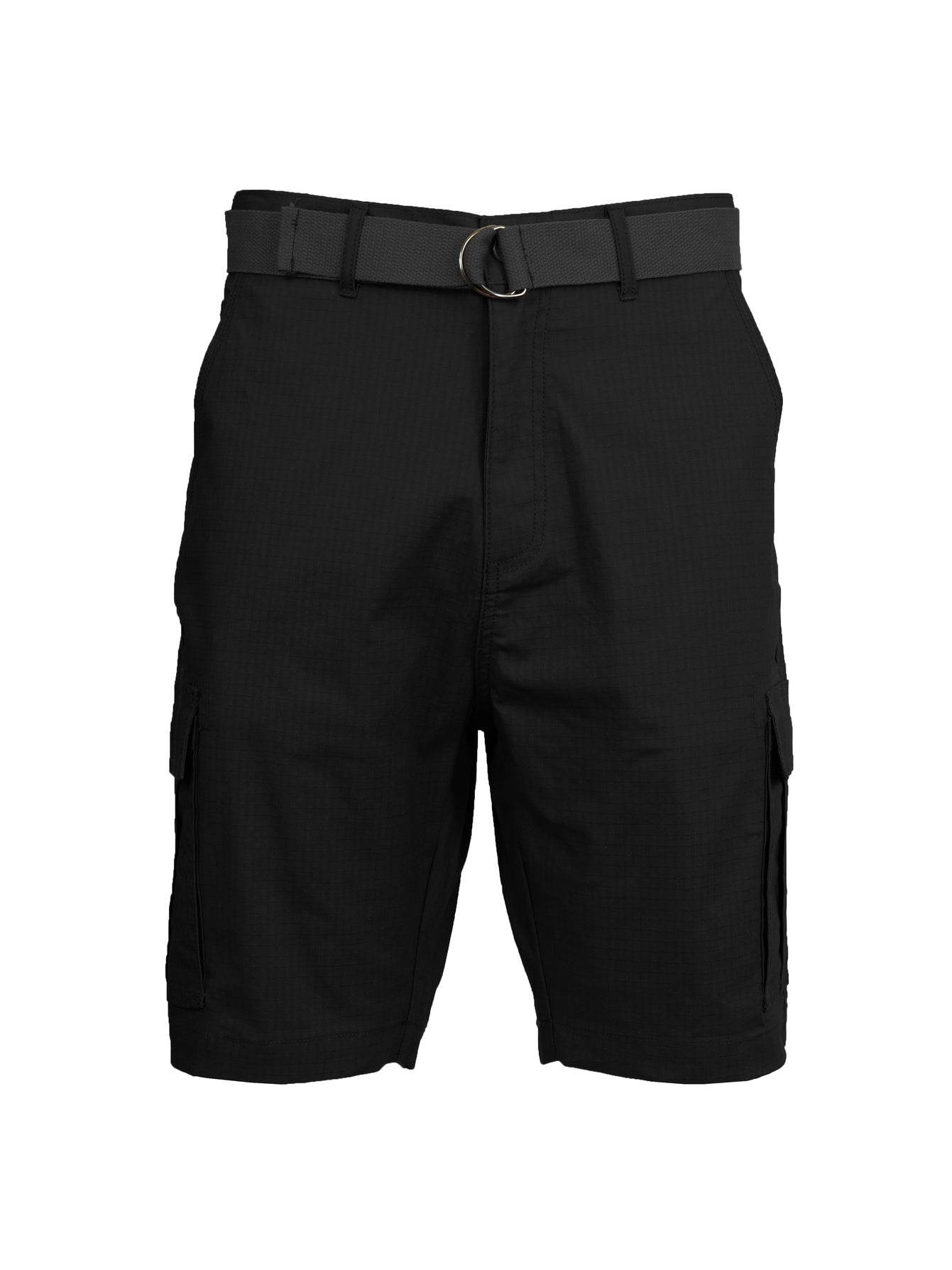 3 Pack Men's Cotton Stretch Ripstop Cargo Shorts With Belt