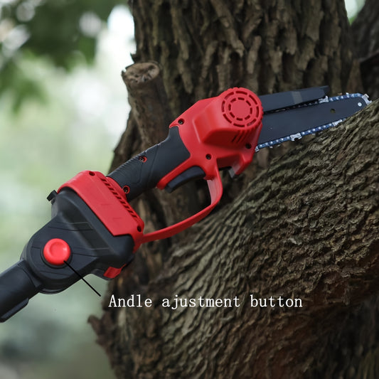 High Power Motor Rechargeable 1 Set Detachable Telescopic Pole Chain Saw for Tree Pruning