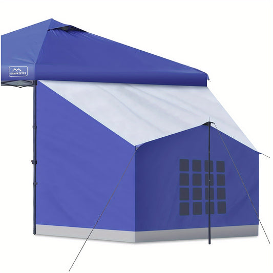 Kampkeeper Side Tent for 10 Foot by 10 Foot Pop Up Canopy Easy Set Up Gazebo Compatible with 10 Foot Wide Tents Blue Only Side Tent