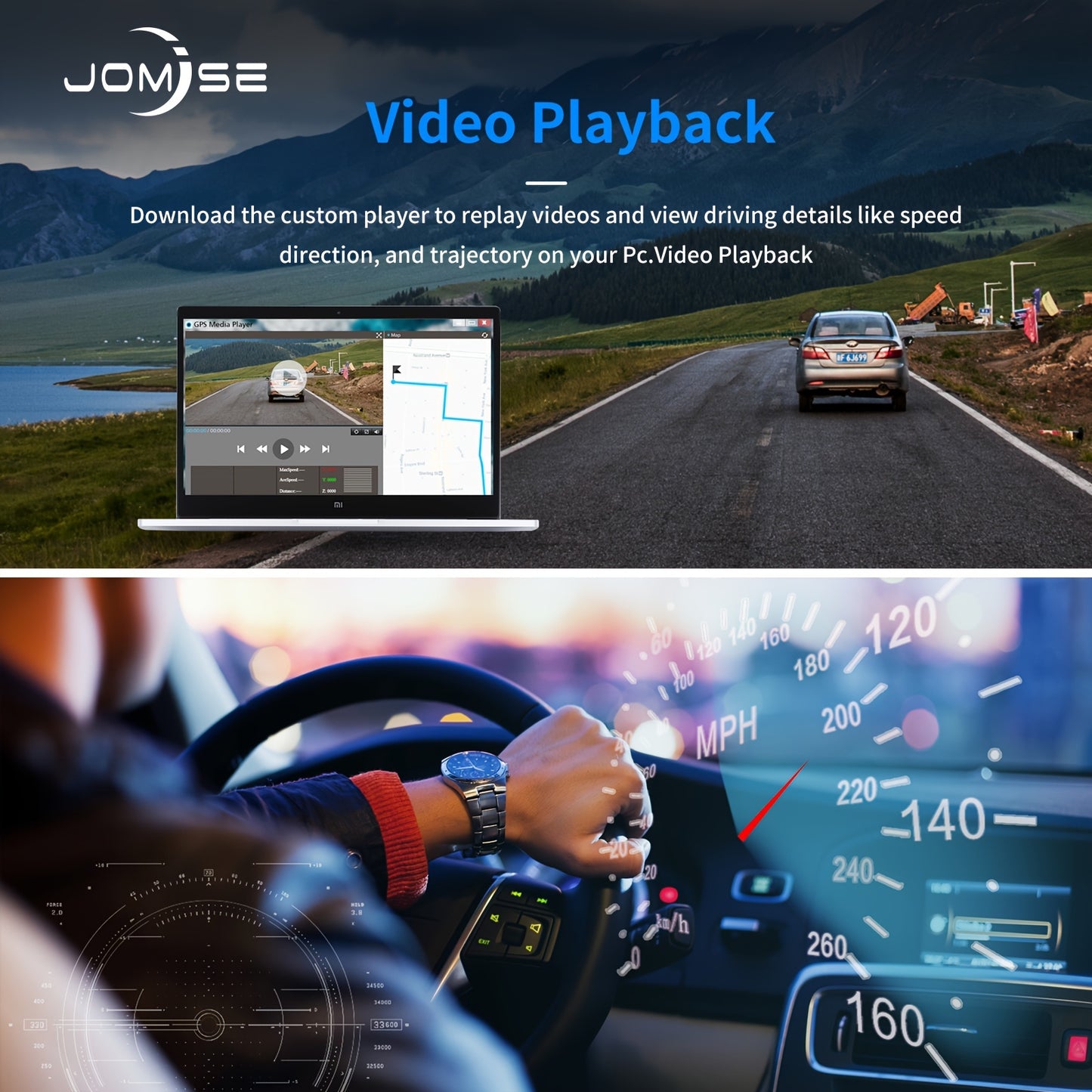 [12" 4K UHD Dash Cam] 4K UHD 12" IPS Touch Screen Mirror Dash Cam | 2160P Front + 1080P Rear Camera, Night Vision, Parking Assistance Lines, 32GB Card Included, Adhesive Mount, USB-C, 12-24V Fit, Vehicle Security Camera