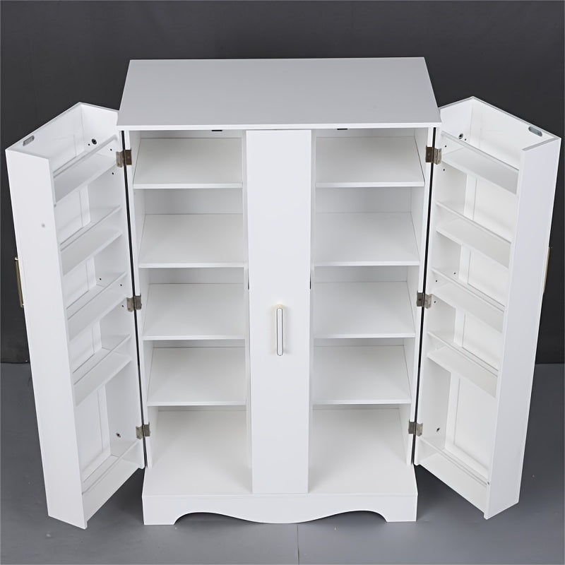 Multifunctional Storage Cabinet 47inch Kitchen Pantry Cabinet With Drawer, Pantry Storage Cabinet With Adjustable Shelves, White Kitchen Pantry Storage Cabinet, Buffet Cupboards Sideboard