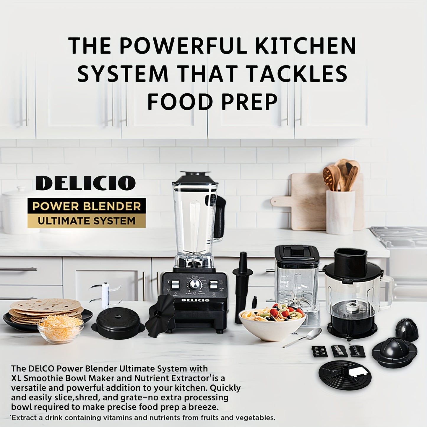 Juicers 7in 1 Blender And Food Processor Combo for Kitchen, Small Electric Food Chopper for Meat And Vegetable, 330W High Speed Blenders with 2 Speeds And Pulse for Smoothies And Shakes