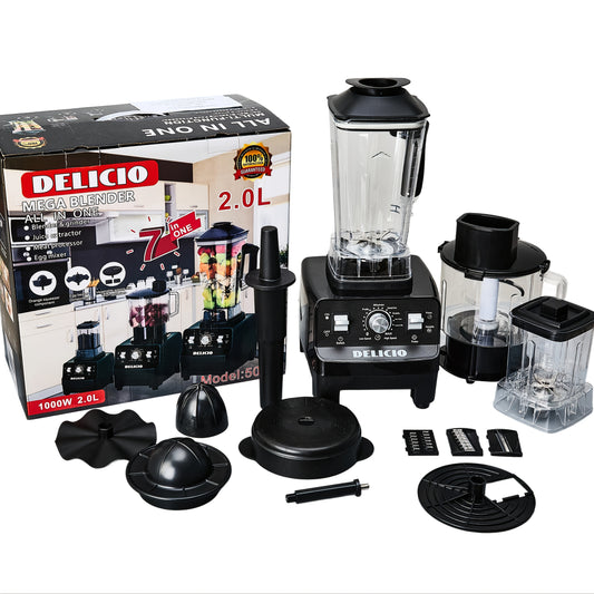 Juicers 7in 1 Blender And Food Processor Combo for Kitchen, Small Electric Food Chopper for Meat And Vegetable, 330W High Speed Blenders with 2 Speeds And Pulse for Smoothies And Shakes