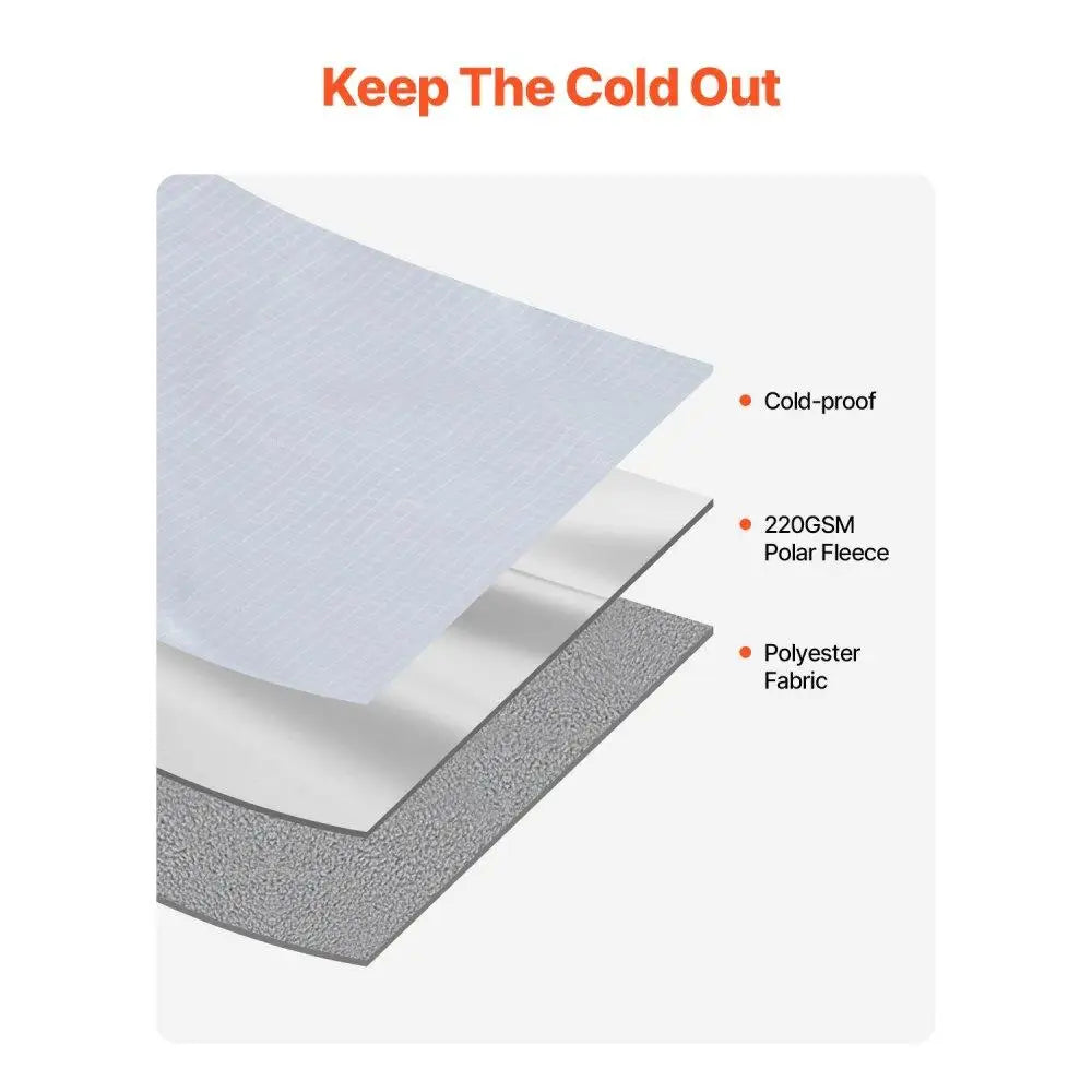Wearable Camping Blanket 79x59 Outdoor Light Grey Warmth