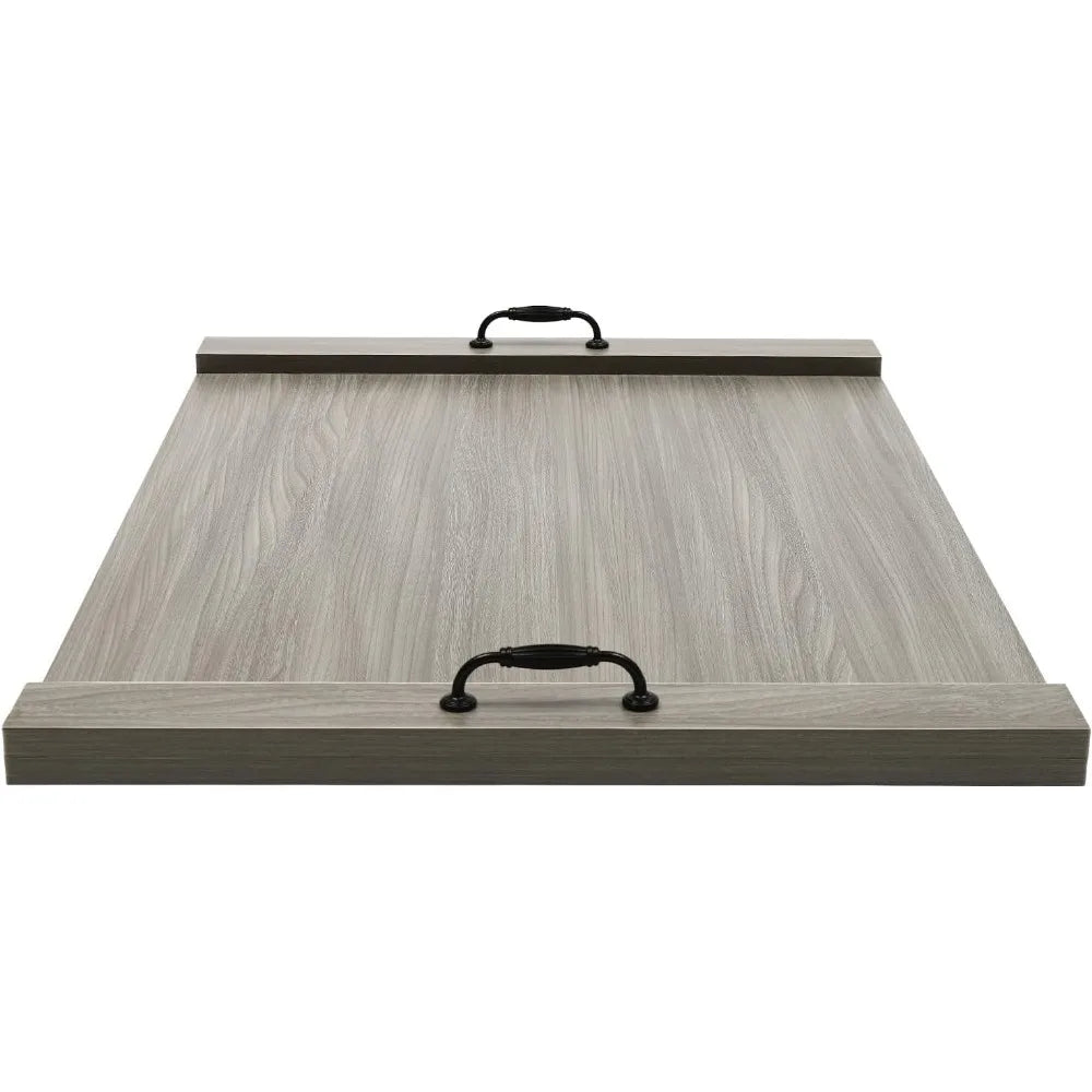 Stove Top Cover Counter Space Top Cover Decorative Tray for Kitchen Extra Thick Laminated Solid Wood Handmade Cookware Workbench