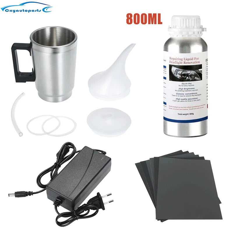 Car Headlight Restoration Repair Kit