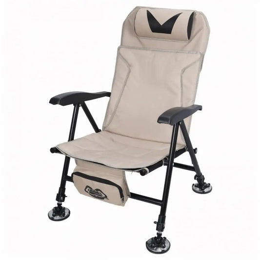 Reclining Fishing Chair Foldable Outdoor Chair with Storage Bag Portable Oxford Cloth Hunting Seat