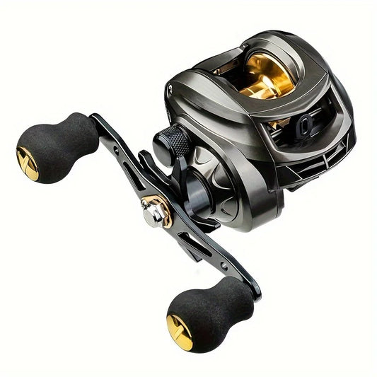 Integrated AK Water Drop Wheel Durable Stainless Steel Left and Right Hand Interchangeable Enhanced Type 7:2:1 Speed Up to Resistance 8kg Ideal for Salty Water and Freshwater Fishing