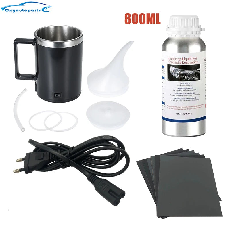 Car Headlight Restoration Repair Kit