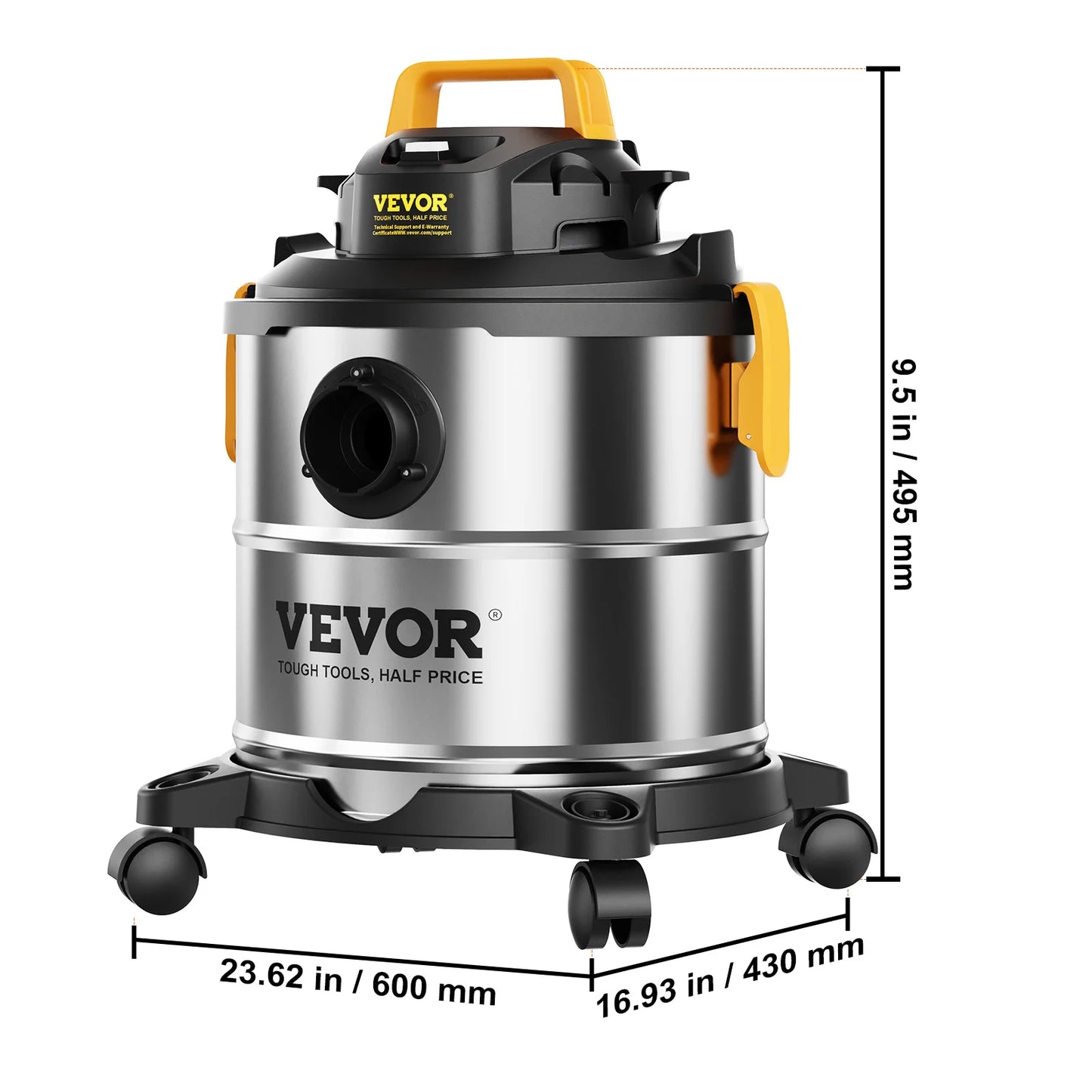 Stainless Steel Wet Dry Shop Vacuum