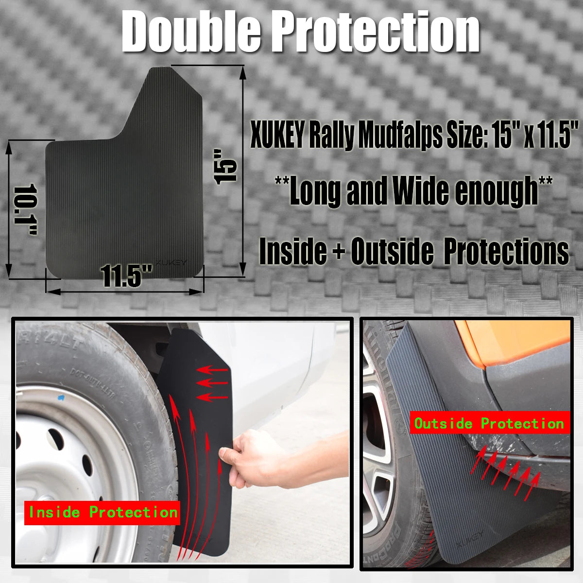 Universal Mud Flaps  For most cars light trucks and SUV's