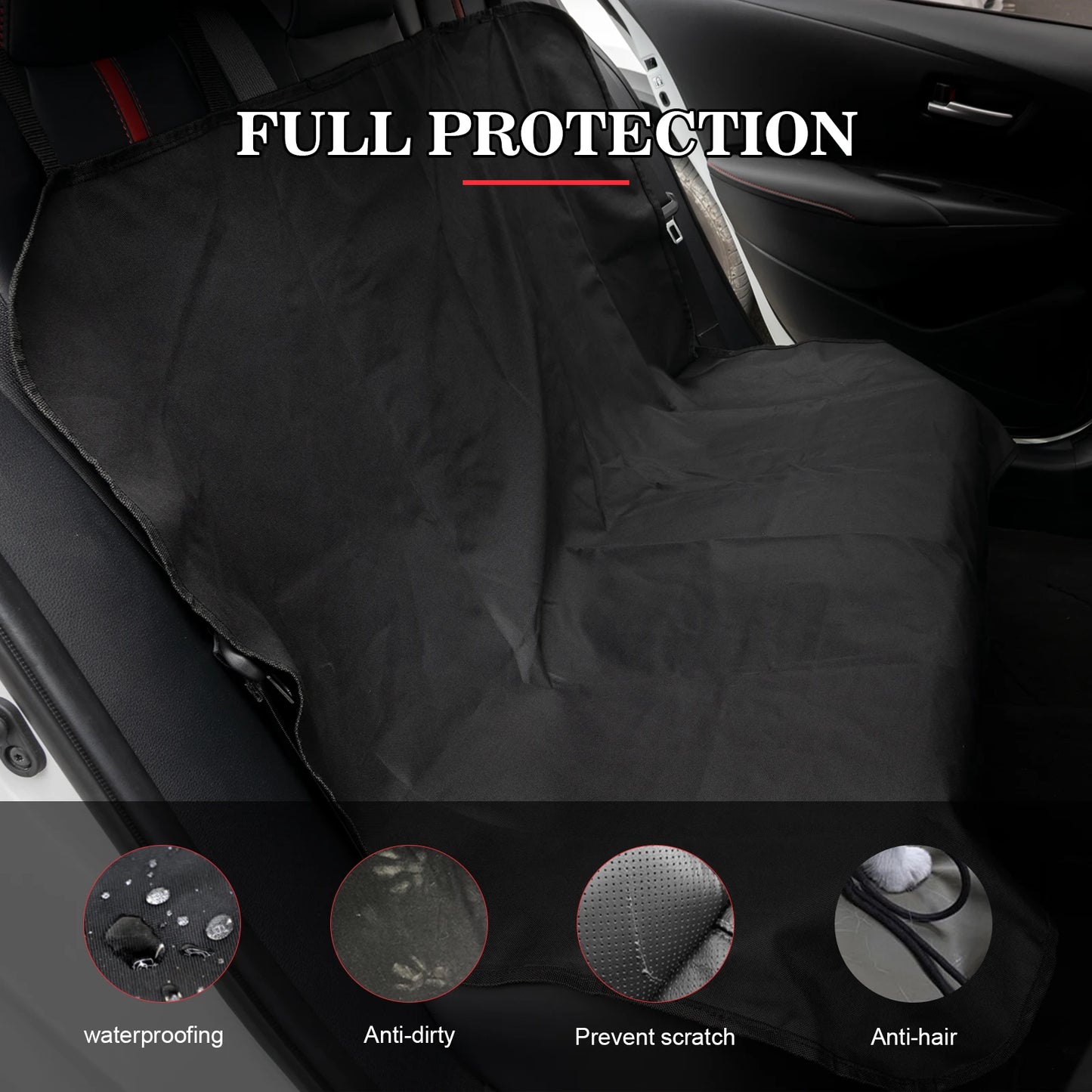 Dog Back Seat Cover Waterproof
