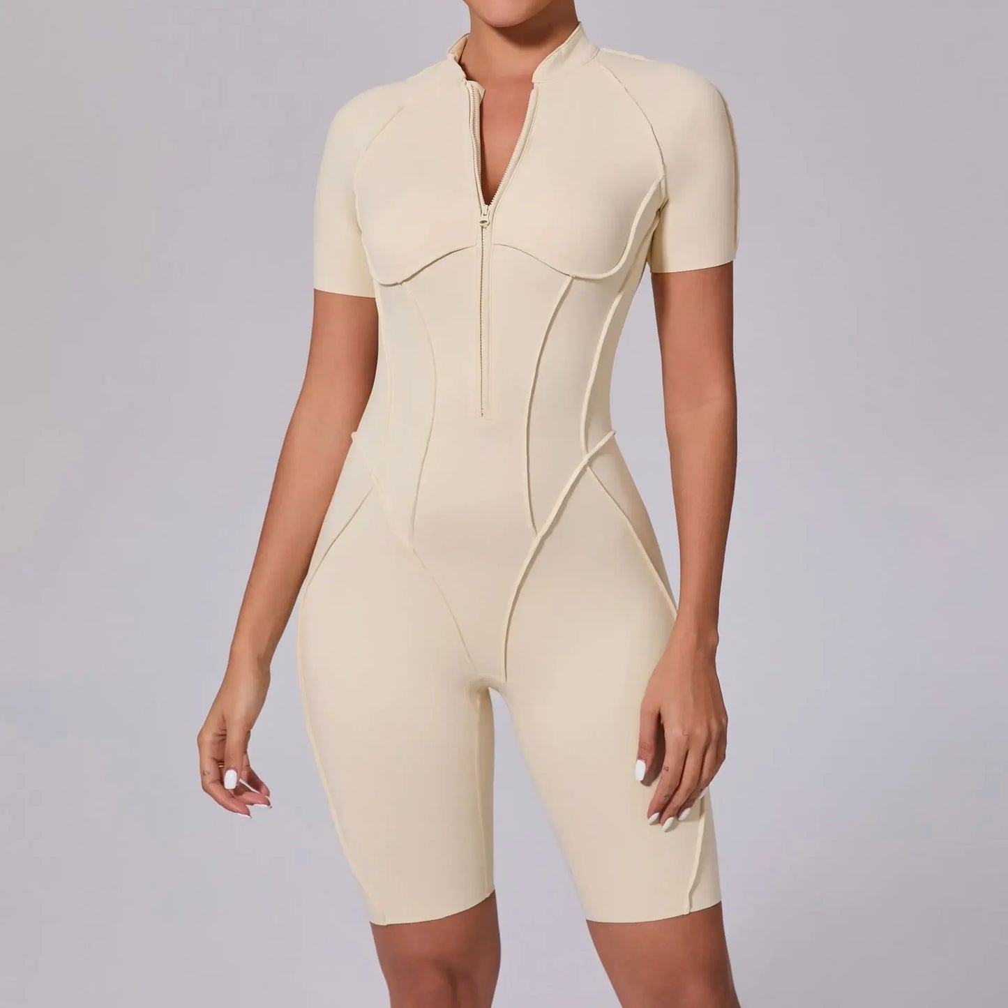 For Women Sports Jumpsuits Sets Fitness Bodysuit Shorts Gym