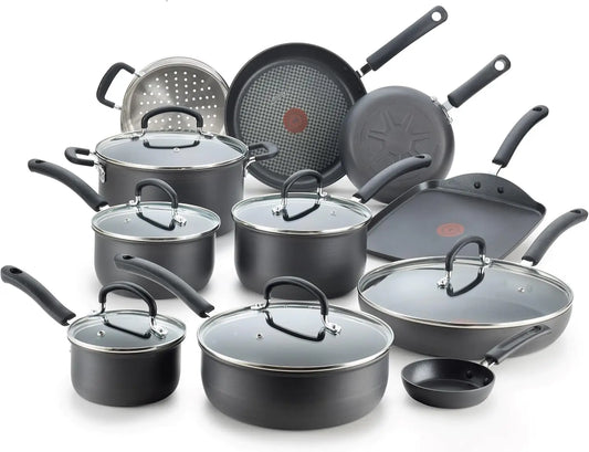 Ultimate Hard Anodized Nonstick Cookware Set 17Piece