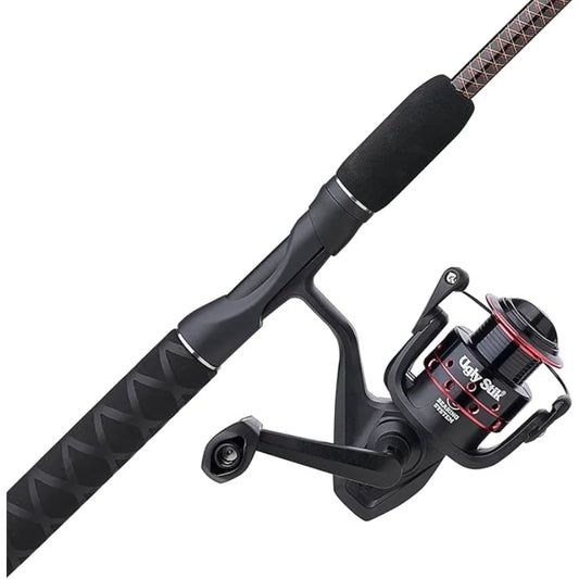 Ugly Stik GX2 Spinning Reel and Fishing Rod Combo New Model 30 Size Reel Telescopic Baitcasting Rod 14-20lb