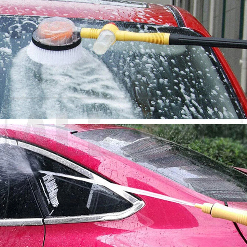 Car Cleaning Brush Car Wash Foam Brush  Adjustable Spray Foam Rotating Brush