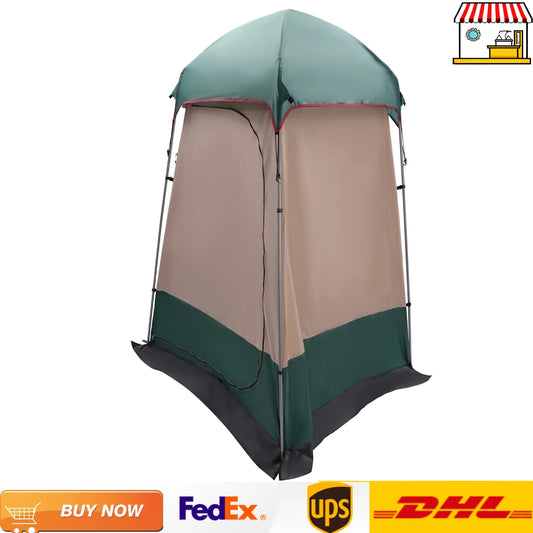 Portable Privacy Shower Tent Outdoor Changing Room Shelter for Camping Hiking Beach Toilet Green